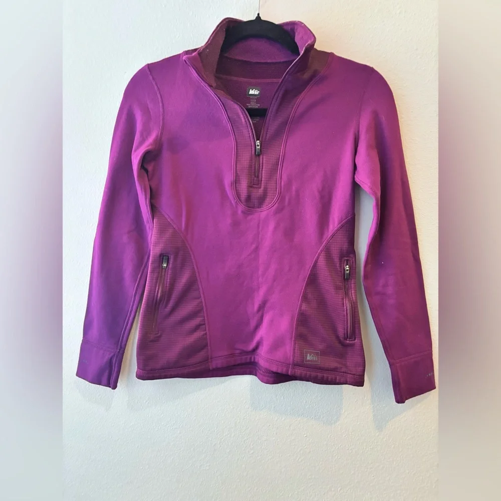 REI Women's Plum Quarter-Zip Fleece - Picture 2 of 9